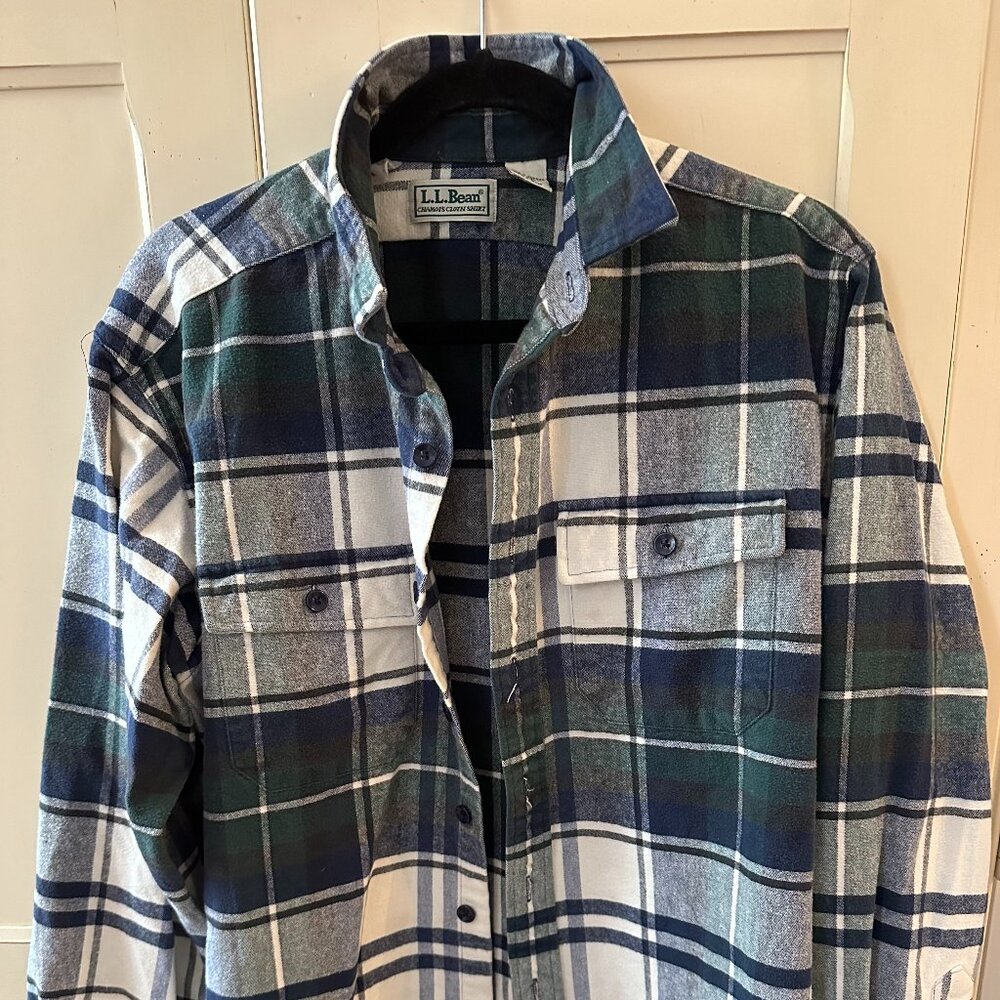 L.L. Bean Mens Chamois Shirt - Size Large